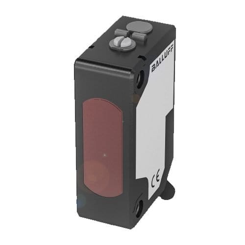 BOS0129 SENSOR FOTOELECTRICO, 10.8x32.7x19.5MM, PNP-NA, LED DE LUZ ROJA, ALCANCE 40-200MM, CABLE 2M, 10-30VDC