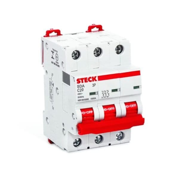 STECK.SDA63C32 INTERRUPTOR TERMOMAGNETICO SDA 3x32A 10kA@415V 20kA@220V