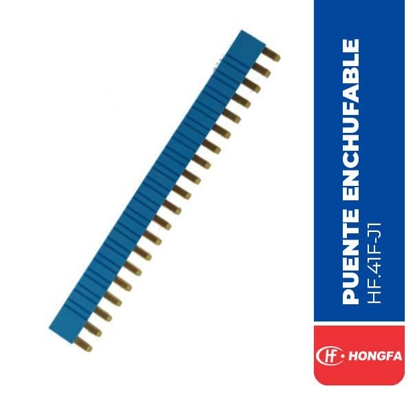 PUENTE ENCHUFABLE PARA RELÉS DE 20 POLOS, MARCA HF HONGFA