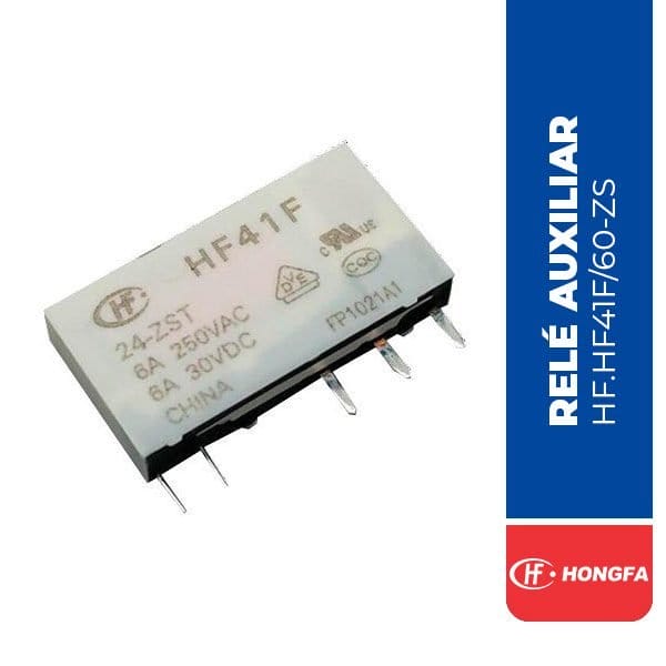 RELÉ AUXILIAR 1NA/NC 60VDC HONGFA