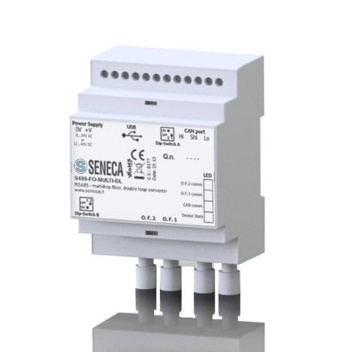 Convertidor RS485 de fibra óptica monomodal/multimodal en bucle único o doble
