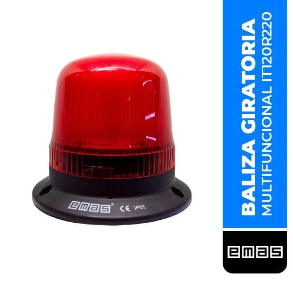 EMAS BALIZA MULTIFUNCIÓN ROJO  Ø120 220 AC