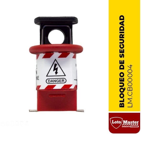 Bloqueo para interruptor termomagnético de seguridad rojo - LM.CB00004