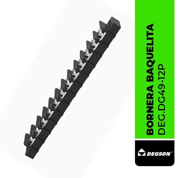 BORNERA BAQUELITA 12 POLOS