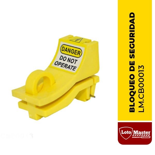 Bloqueo para interruptor termomagnético tipo riel din - LM.CB00013