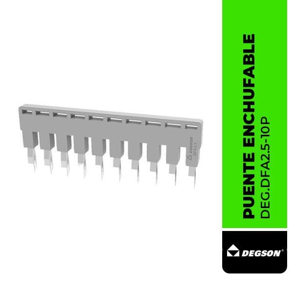 DEG.DFA2.5-10P PUENTE ENCHUFABLE CENTRAL PARA BORNERA DC2.5 DE 10 POLOS, DEGSON