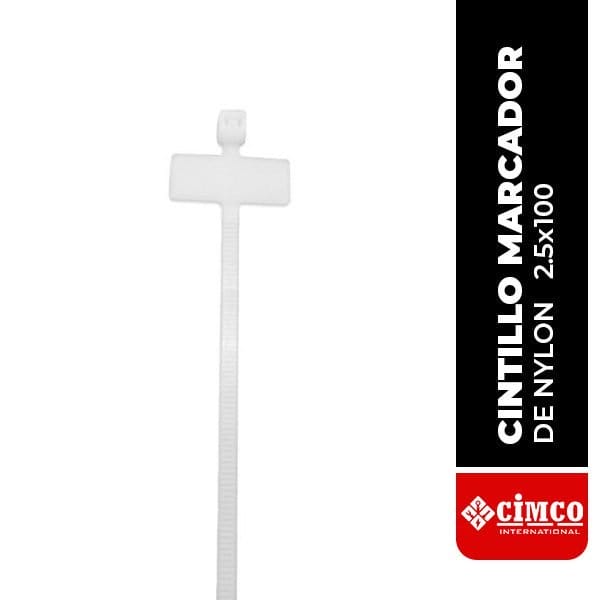 Cintillos tipo marcador de nylon (100MKT)