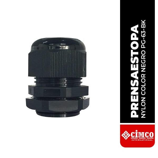 CMC.PG-63-BK Prensaestopa de nylon negro (PG-63-BK)