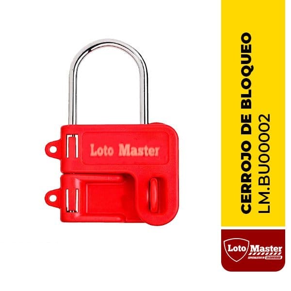 BLOQUEO TIPO CERROJO MARIPOSA, PARA 2 CANDADOS - LM.BU00002