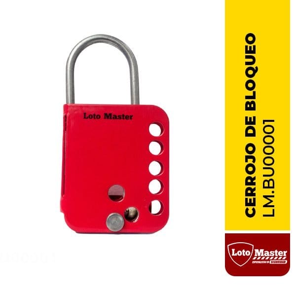 BLOQUEO TIPO CERROJO MARIPOSA, PARA 7 CANDADOS - LM.BU00001