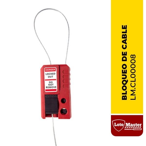 BLOQUEO DE CABLE AJUSTABLE DE ACERO INOXIDABLE, 1.5mmx0.3M - LM.CL00008