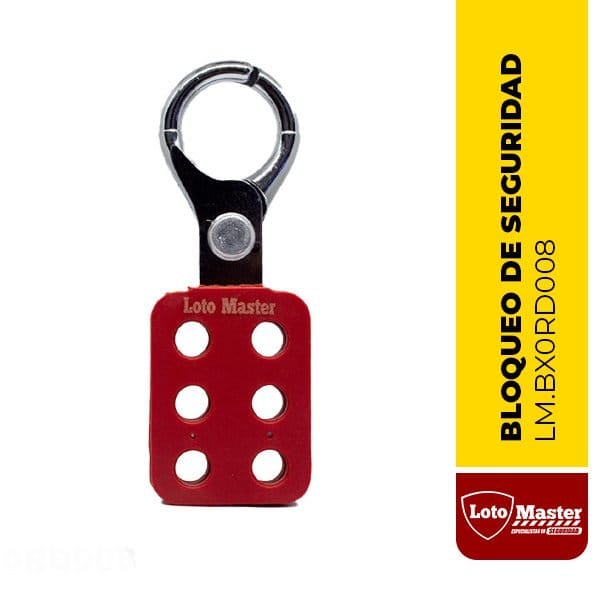 Bloqueo tipo gancho de nylon para seguridad 1" (25mm) - LM.BX0RD008