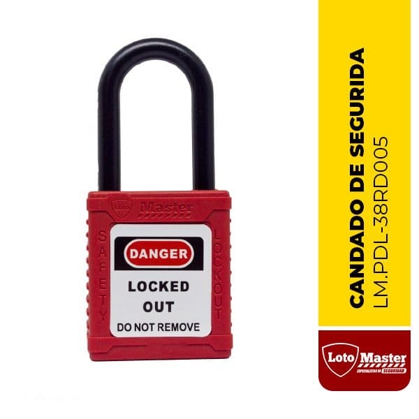 Candado aislado de seguridad - LM.PDL-38RD005