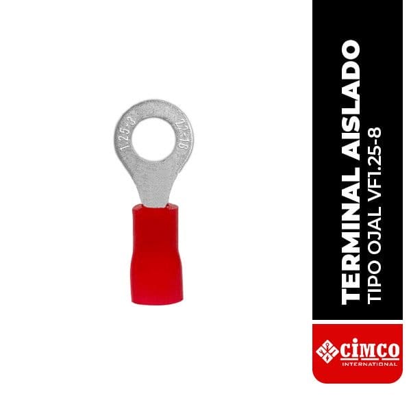 Terminal aislado tipo ojal (VF1.25-8)