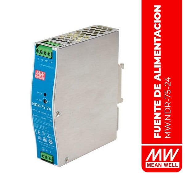 FUENTE DE ALIMENTACIÓN 76.8W 24V 3.2A EN55022 Class B - NDR-75-24