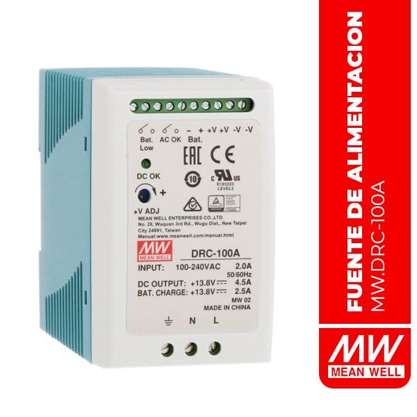 DRC-100A Suministros de energía ininterrumpible (UPS) O/P +24V40A 40A DC UPS MODULE