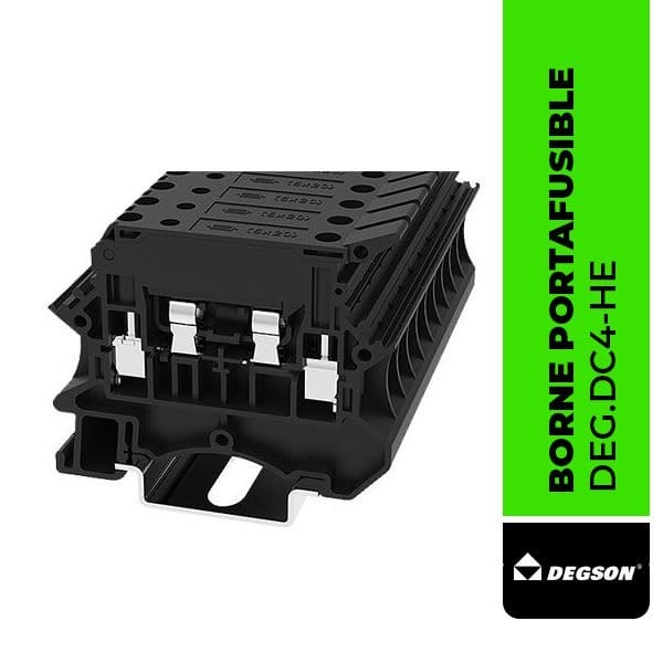 DEG.DC4-HE BORNERA PORTAFUSIBLE DE 4.0 mm² DC 4-HE
