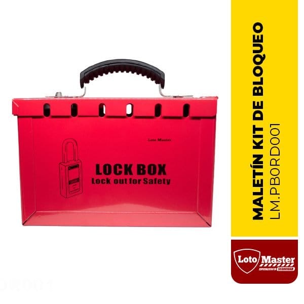 LM.PB0RD001 Maletín de bloqueo de seguridad de acero portátil