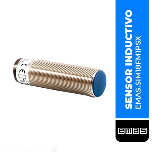 Sensor inductivo M18, Ø18 X 62 MM, SN: 5MM, conector rasante (SIM18FM1PSX)