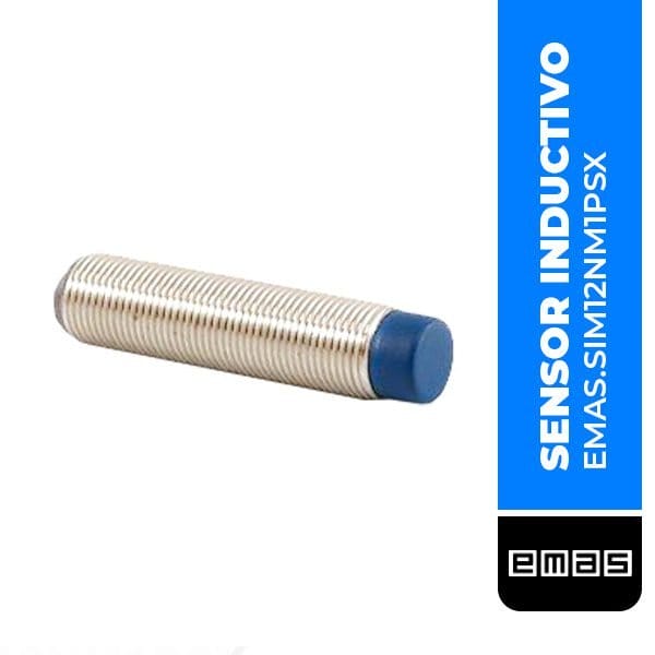 Sensor Inductivo M12, Ø12 X 52 MM, SN: 4MM, conector, no rasante (SIM12NM1PSX)