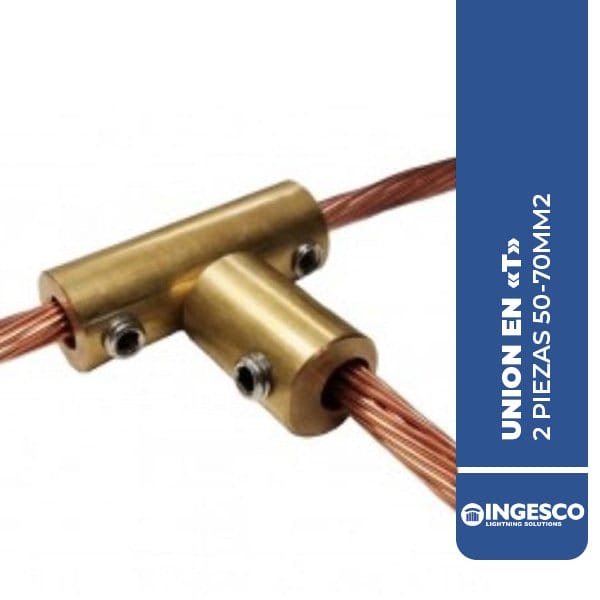 UNION EN "T" 2 PIEZAS 50-70MM2,  INGESCO ING.115056