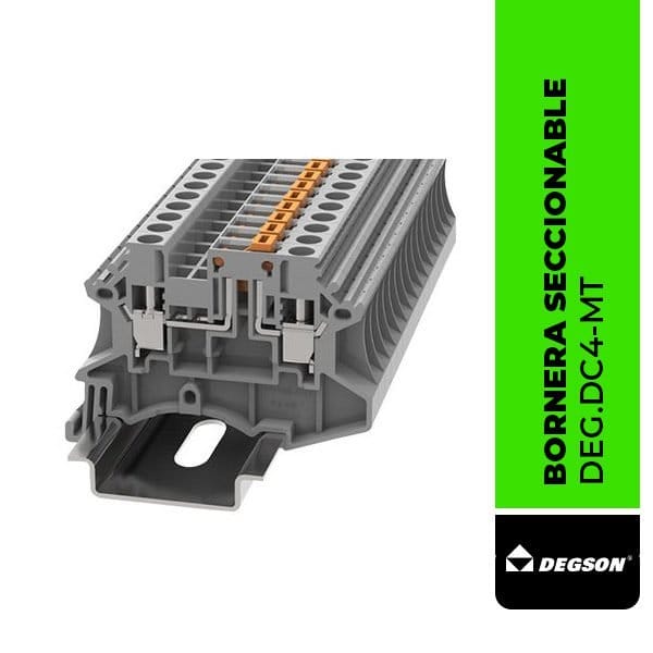 DEG.DC4-MT Bornera seccionable por cuchilla, conexión a tornillo (DC4-MT)