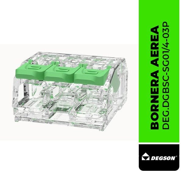 DEG.DGBSC-SG01/4-03P Bornera aerea visible, empalmar cables, 3 polos