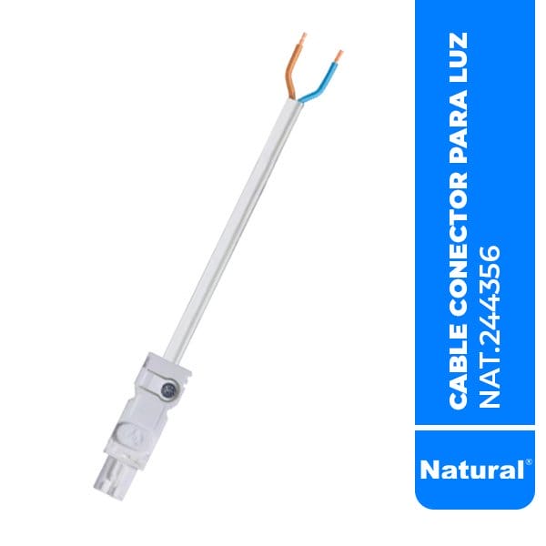 Cable conector para luz LED 2 x 1.5mm² con conector hembra NAT.244356