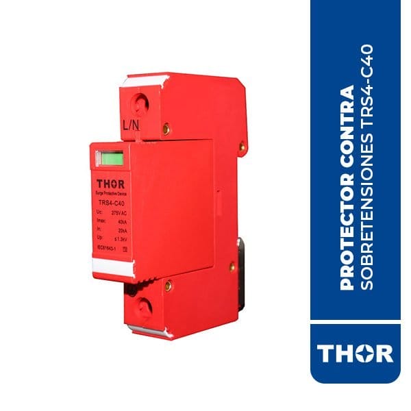 PROTECTOR CONTRA SOBRETENSIONES TRS4-C40, 40KA, SIN CONTACTO