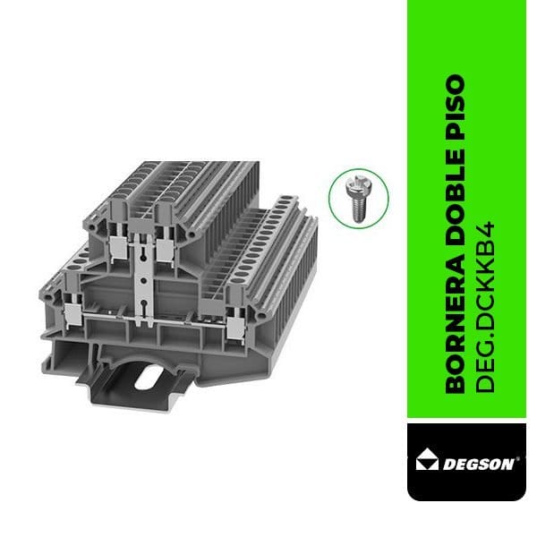 DEG.DCKKB4 BORNERA DOBLE PISO DCKKB4, 0,5~4 mm2, 32A, CONEXION TORNILLO