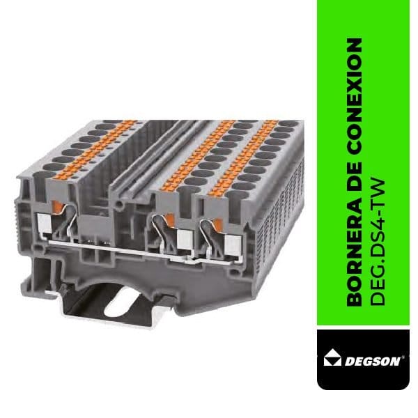 DEG.DS4-TW BORNERA DE CONEXION RAPIDA DS4-TW, 0,2-4 mm2, 1 ENTRADA / 2 SALIDAS