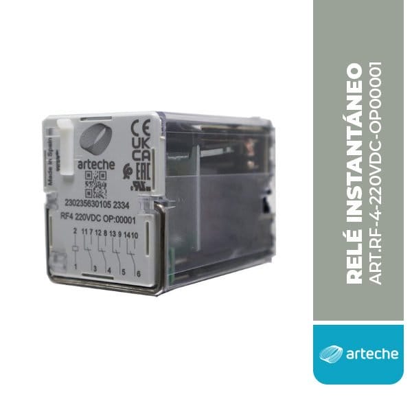 Relé Instantáneo, RF-4, 220 VDC, OP00001