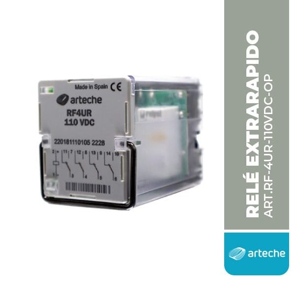 Relé Extrarapido de 3 ms, RF-4UR, 110 VDC