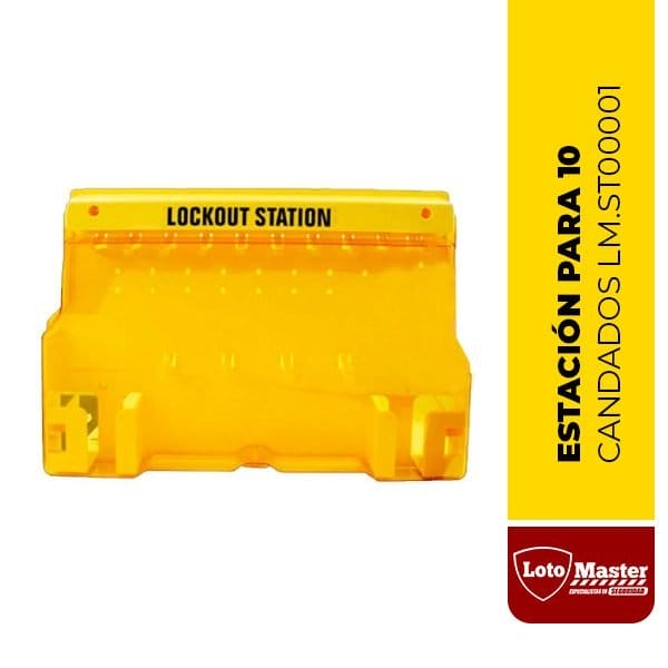 LM.ST00001 ESTACIÓN DE BLOQUEO PARA 10 CANDADOS