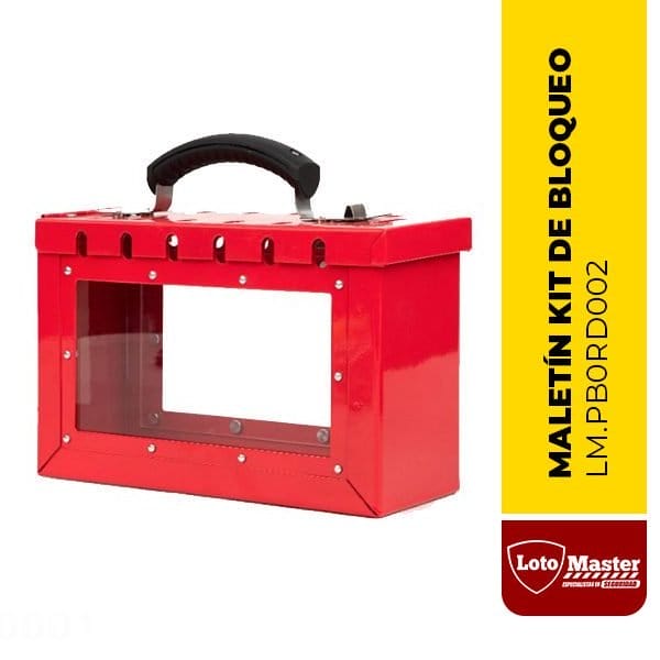 MALETÍN "KIT DE BLOQUEO" TRANSPARENTE 250×195×95mm- PB0RD002