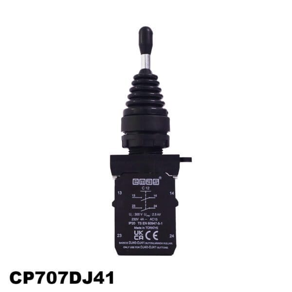 JOYSTICK 4 POSICIONES PLASTICO SERIE CP 2NO+2NO, 22 MM CON RETORNO, (CP707DJ41)