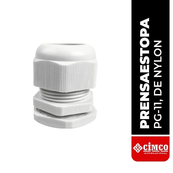Prensaestopa de nylon blanco (PG-N11-WH)