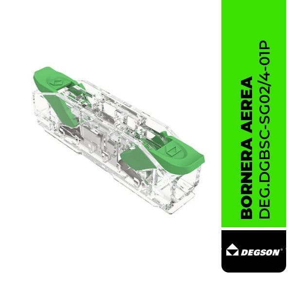 DGBSC-SG02/4-01P - BORNERA AEREA VISIBLE, EMPALMAR CABLES, 1 POLO, 4MM2, DEGSON