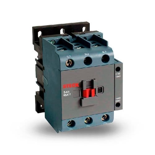 STECK.SK165A11M CONTACTOR PARA MANIOBRA DE MOTORES 65A, BOBINA 220V, 50/60HZ, 1NA