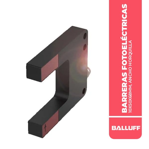 BGL001C BARRERAS FOTOELÉCTRICAS DE HORQUILLA, 10X50X68MM, ANCHO HORQUILLA 30MM, PNP NA/NC, CONECTOR M8 3P, 10-30VDC