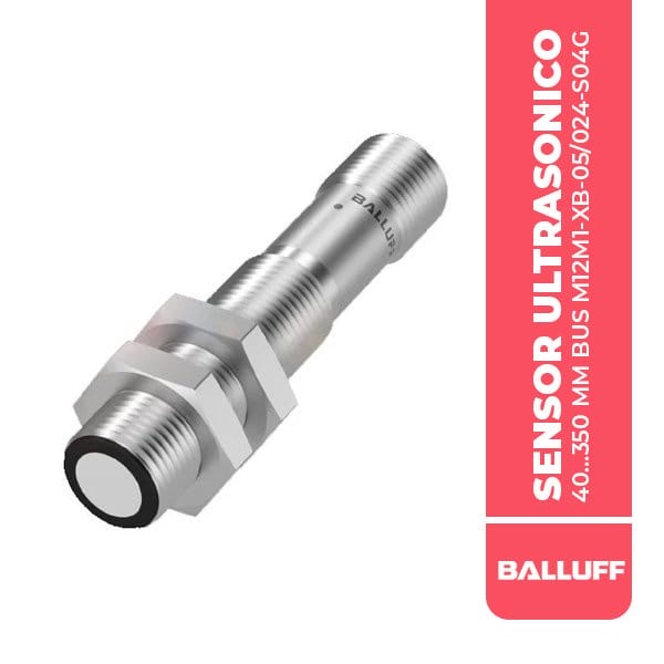 BUS006A SENSOR ULTRASONICO 40...350 MM BUS M12M1-XB-05/024-S04G