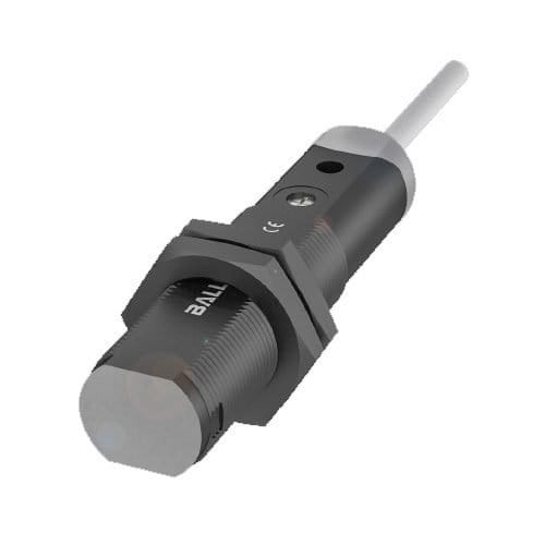 BOS00JY SENSOR FOTOELECTRICO, M18, Ø18x77MM, ALCANCE 0-400MM, CABLE 2M, PNP NA/NC, LED DE INFRARROJOS, 10-30VDC