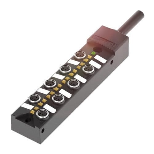 BPI00CL DISTRIBUIDOR PASIVO 8X M8X1-CASQUILLO, 3-POLOS BPI 8M303P-5K-B0-KPXA0-030