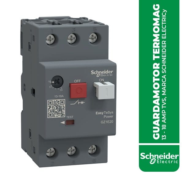 SCH.GZ1E20 GUARDAMOTOR TERMOMAGNETICO 13 - 18 AMP TVS