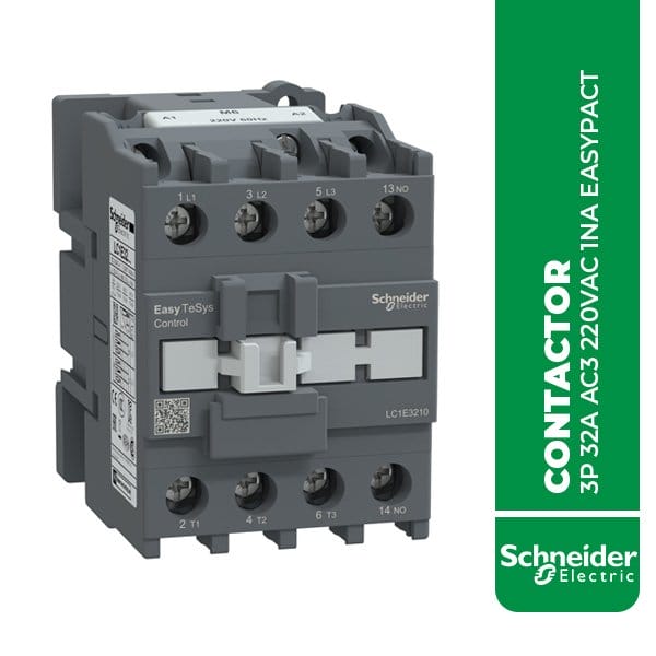 SE.LC1E3210M6 CONTACTOR 3P 32A AC3 220VAC 1NA EASYPACT