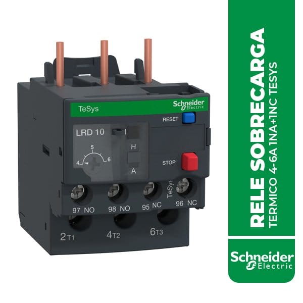 SE.LRD10 RELE SOBRECARGA TERMICO 4-6A 1NA+1NC TESYS