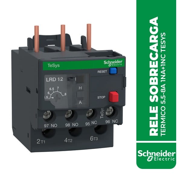 SE.LRD12 RELE SOBRECARGA TERMICO 5.5-8A 1NA+1NC TESYS